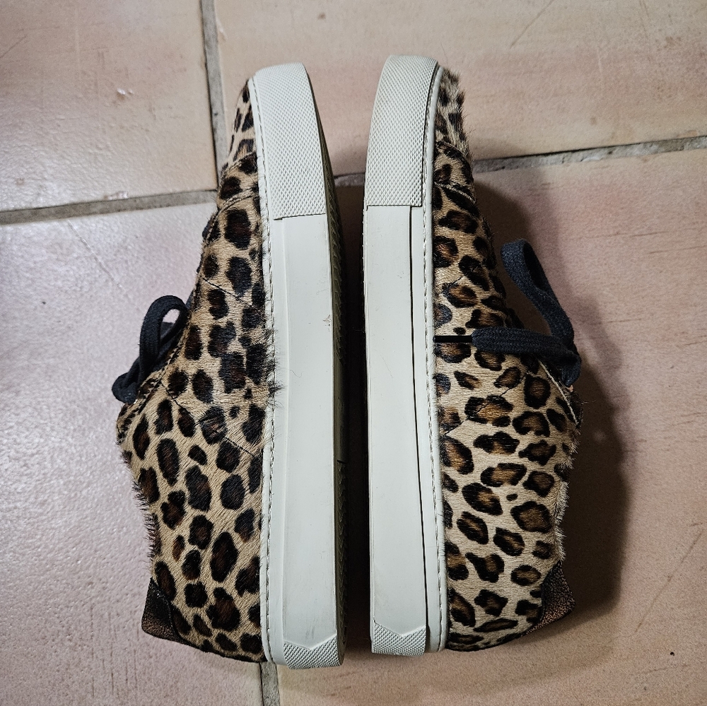 GREATS BROOKLYN Leopard Calf Hair Sneakers - Picture 5 of 12